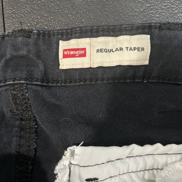 Wrangler Regular Taper Cargo Pants Mens 36x30 Black Stretch Outdoor Workwear - Picture 4 of 7